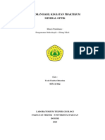 Laporan Hasil Kegiatan Praktikum Mineral Optik Orthoskopik Silang Nikol PDF