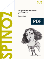 Spinoza. La Filosofia Al Modo Geometrico PDF