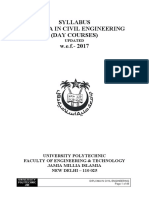 Syllabus Diploma in Civil Engineering (Day Courses) W.e.f.-2017