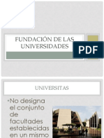 Fundacion de Las Universidades PDF