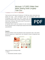 Laporan Pendahuluan / LP WSD (Water Seal Drainage) / Kateter Selang Dada Lengkap Download PDF Dan