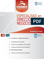 SEM2 TEMA 1 La Investigación y El Sistema de Información de Mercadotecnia I