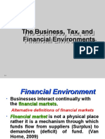Chapter 2 - Business, Tax and Finanical Environment