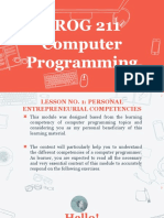 Personal and Technical Competencies of Programmers (39