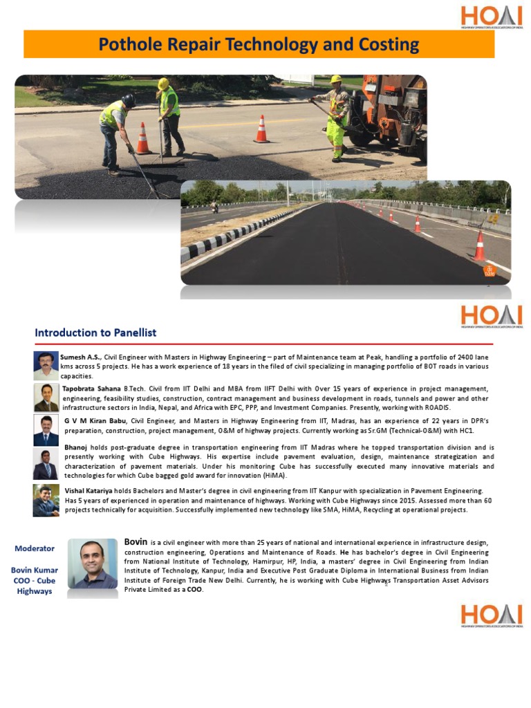 Pothole Repair Methods and Costs | PDF | Road | Road Surface