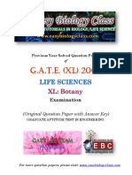 GATE XL 2006 Question Paper Botany PDF