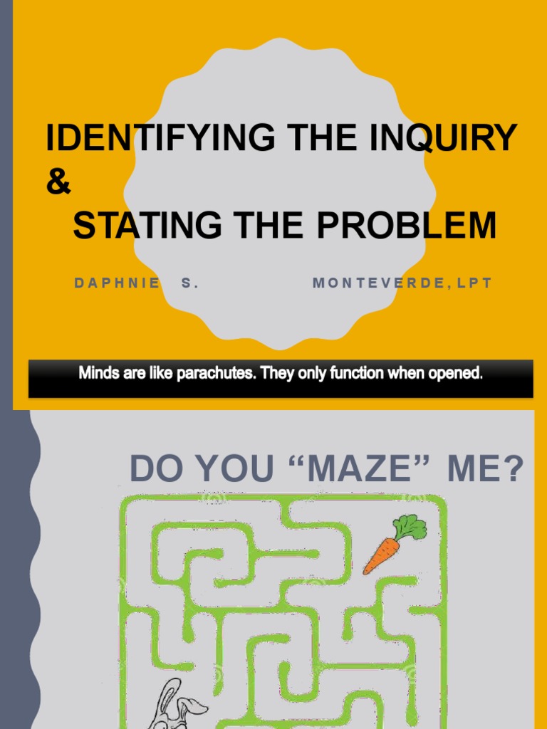 Identifying Research Problems and Topics | PDF | Behavior Modification ...