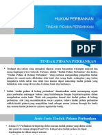 Hukum Perbankan Tindak Pidana Perbankan