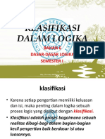 BHN 6 KLASIFIKASI DALAM LOGIKA