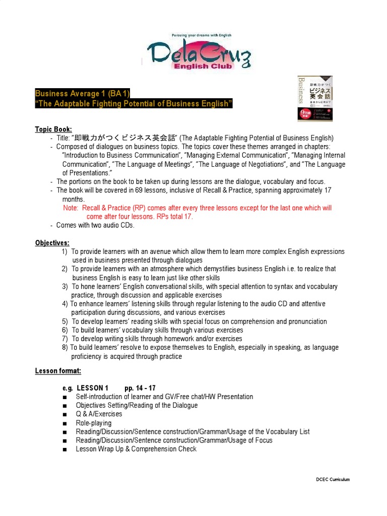 Business English Learner's Manual | PDF | English Language | Vocabulary