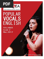 Popular Vocals English Grade 2