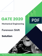 Gate 2020 Me Shift 1 Solution 62 PDF