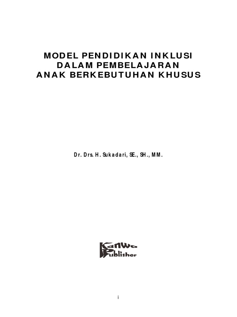 Model Pendidikan Inklusi untuk ABK | PDF | Karier & Perkembangan