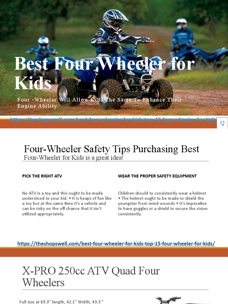 Best Four Wheeler For Kids Half PDF