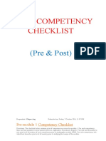 Self-Competency Checklist