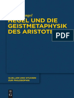 (Quellen Und Studien Zur Philosophie)) Tobias Dangel - Hegel Und Die Geistmetaphysik Des Aristoteles-Walter De Gruyter Inc (2013)