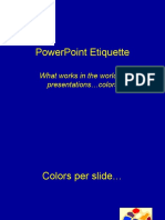 Powerpoint Etiquette: What Works in The World of Presentations Colors