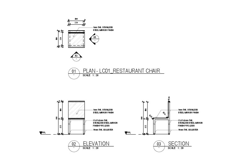 Restaurant Chair Design Specifications | PDF