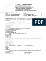 My Exam (Tests and Measurements)