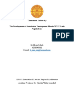 WTO and Sustainable Development