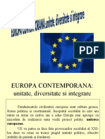 Europa Unitate Diversitate Integrare