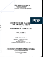 Derecho de Familia de Puerto Rico y Legislación Comparada I PDF