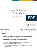 Case For Quality Company C: Risk Management