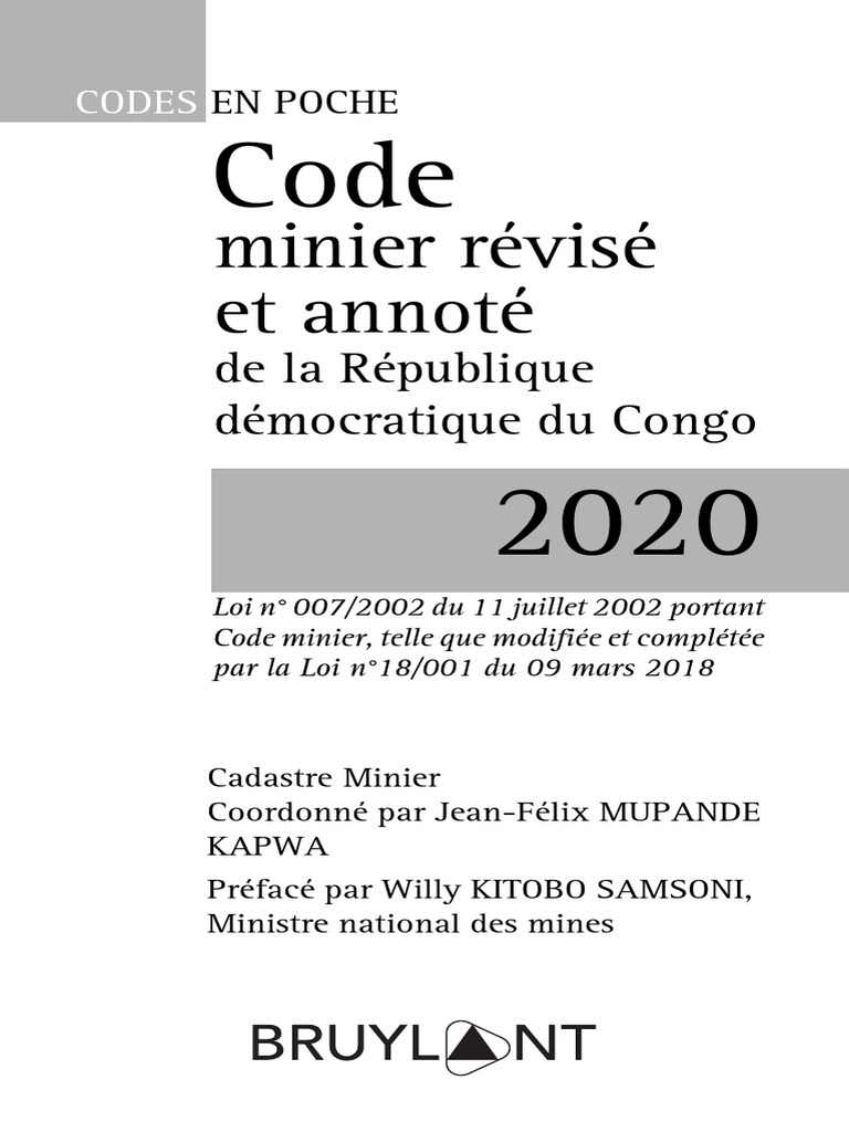 Code Minier Annote PDF | PDF | Métaux | Gemme