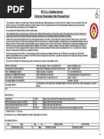 Irctcs E-Ticketing Service Electronic Reservation Slip (Personal User)