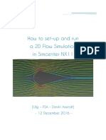 How To Set-Up and Run A 2D Flow Simulation in Simcenter NX11