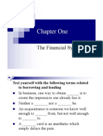 Chapter One: The Financial System
