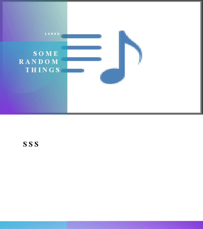 Some Random Things: Lorem | PDF