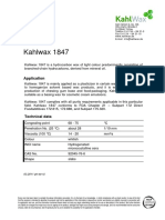 Kahlwax 1847: Application