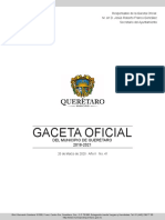 ACUERDO DE MEDIDAS DE SEGURIDAD PARA EL MUNICIPIO DE QUERÉTARO  Gaceta No.41
