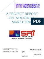 A Project Report On Industrial Marketing: Submitted To: Submitted BY