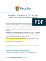 Meditation For Beginners - LiveAndDare PDF