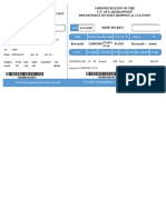 Ship Ticket: Administration of The U.T. of Lakshadweep Department of Port Shipping & Aviation