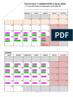 Calendar of practical activities