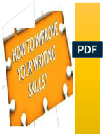 Improve Writing Skills Through Practice & Reading