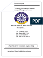 Formation of Alcohol and CO2from Molasses