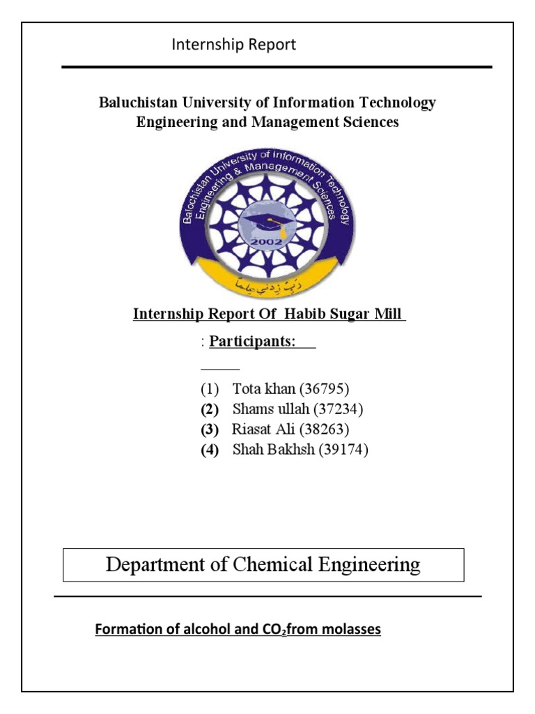 Formation of Alcohol and CO2from Molasses PDF Distillation Ethanol