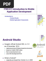 ITMC311 Lecture 1 Introduction To Mobile Application Components