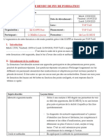 Compte Rendu de Fin de Formation