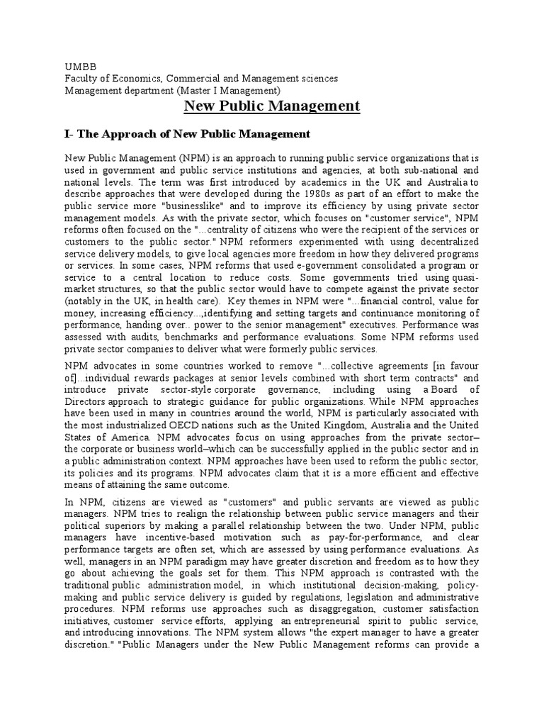 New Public Management | Descargar gratis PDF | Political Science ...