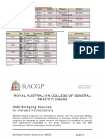 AMC MCQ Bridging Program Calendar 2014: QLD NSW