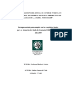 Evaluación y Rediseño Del Sistema de Control Interno, en El