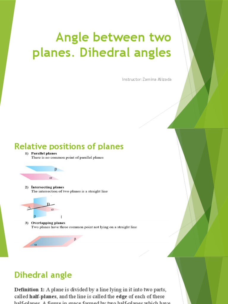 Understanding Dihedral Angles | PDF