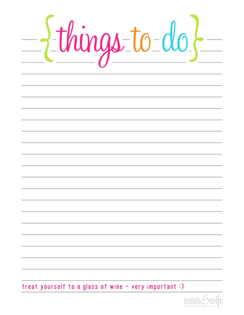 printable to do list pdf