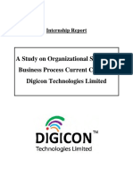 A Study On Organizational Structure, Business Process Current Clients of Digicon Technologies Limited