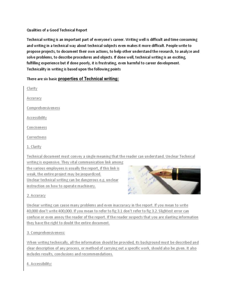 Key Qualities of Technical Reports | PDF | Request For Proposal ...